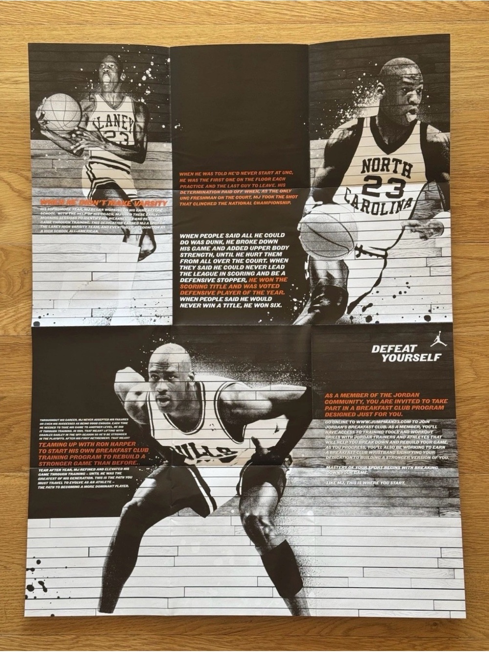 Nike Air Jordan “Breakfast Club” Limited Edition MJ Poster